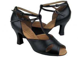 dansschoenen leder zwart  